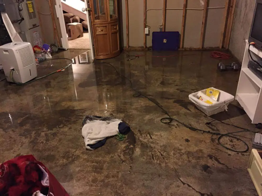 Restoration equipment on a Spokane job