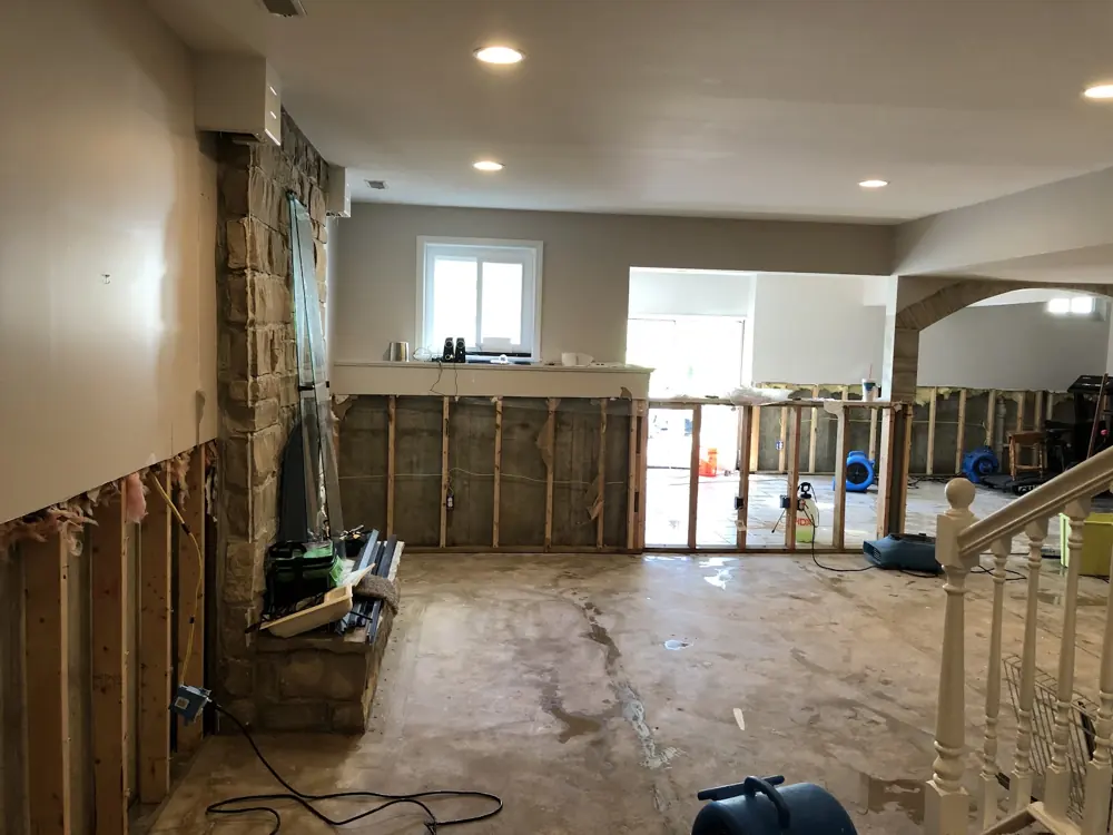 Restoration equipment on a Spokane job
