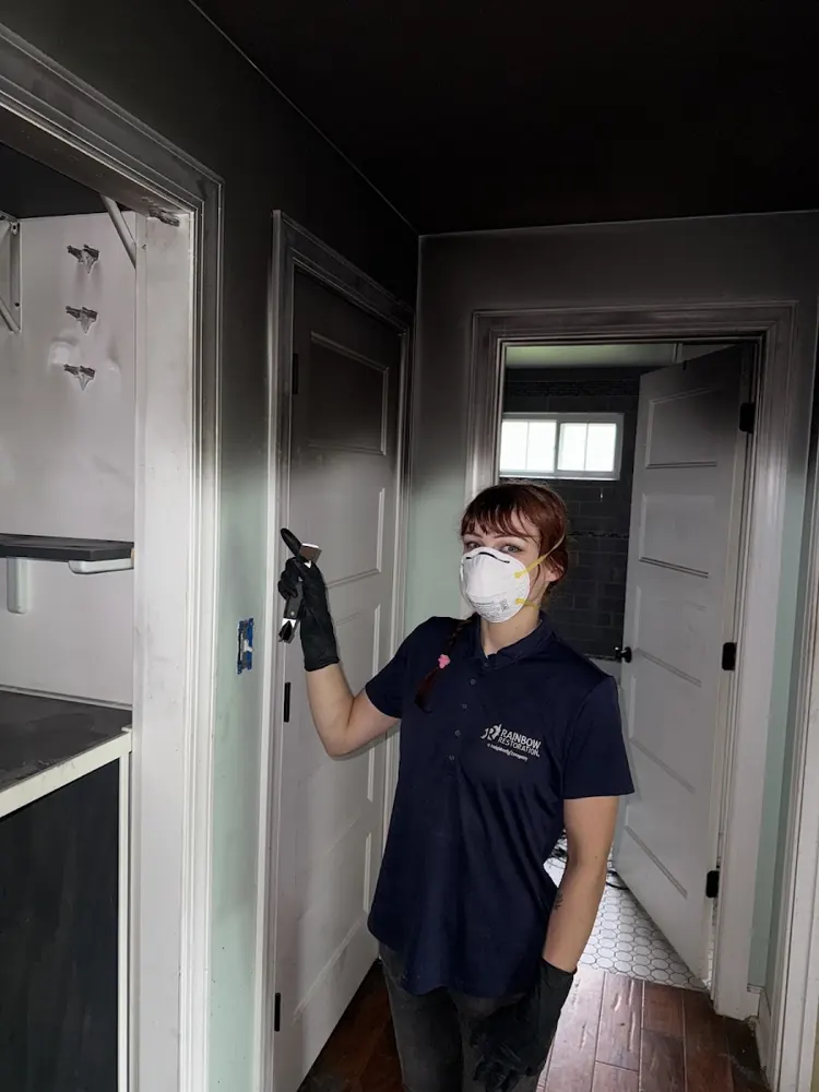 Lilac City Water Restoration technician on a job in Spokane
