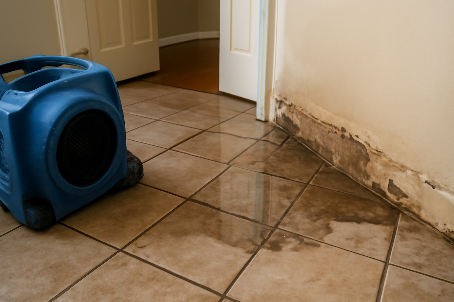 Tile Floor Water Extraction in Metaline Falls, WA
